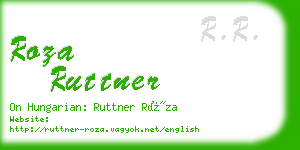 roza ruttner business card